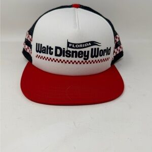 Walt Disney World Vans 50th Anniversary Red, White & Blue Snap Back Trucker Hat